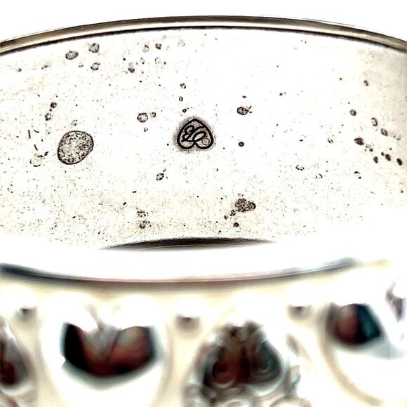 Brighton White Enamel Hearts Thick Bangle - Picture 8 of 10